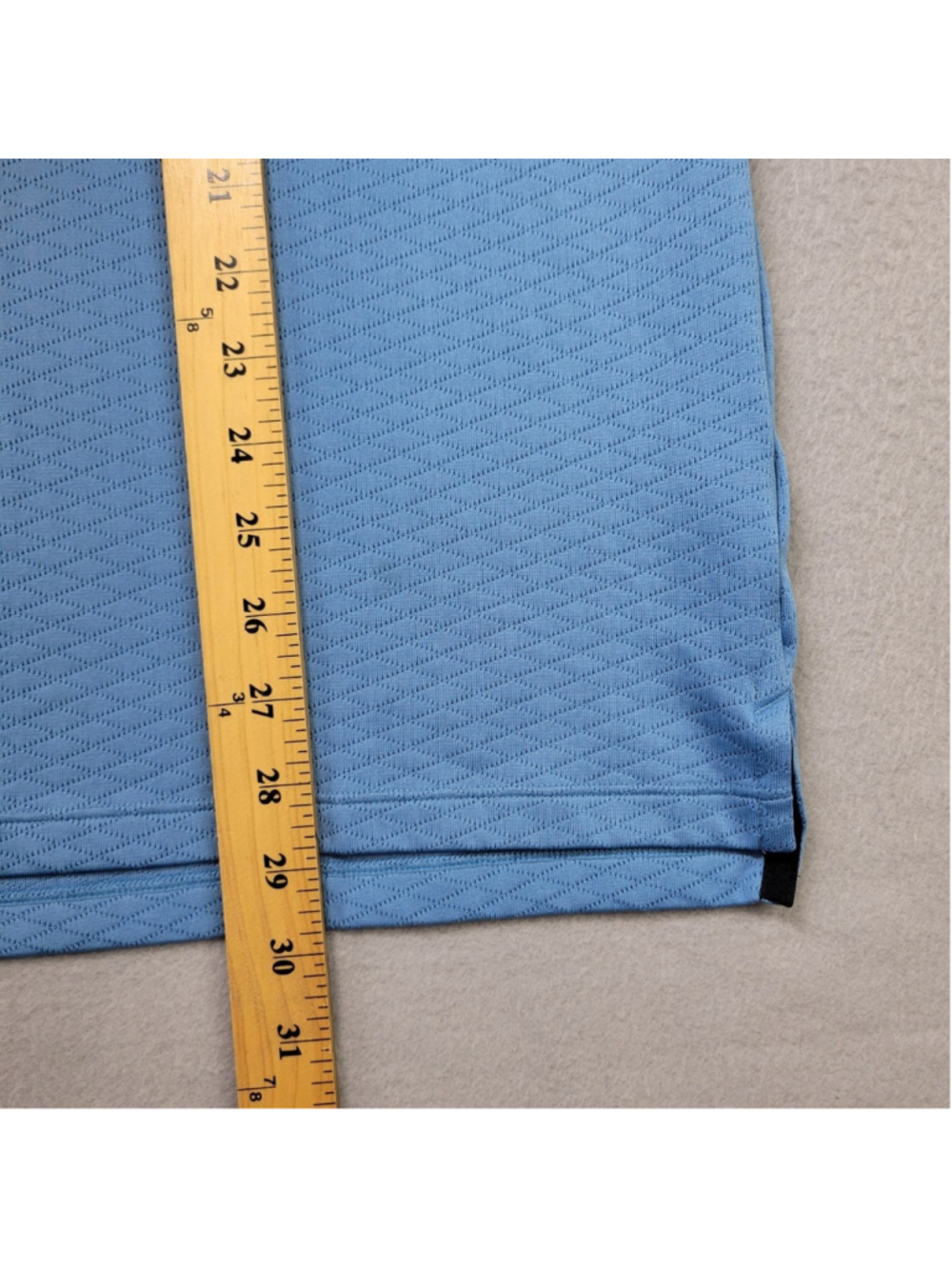 Nike Golf Polo Shirt MEn Size 2XL Blue Rubber Swoosh Logo Short Sleeve Dri-Fit - Picture 6 of 9